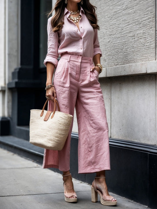 Idamira | Women's Casual Capri Pants Set
