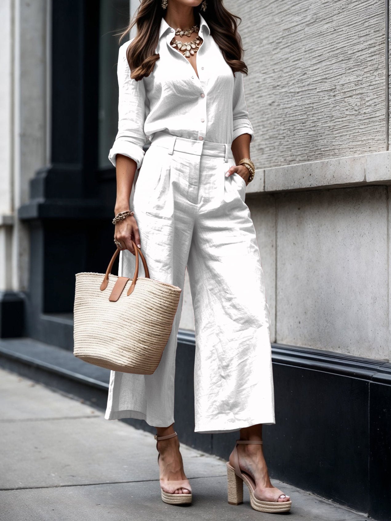 Idamira | Women's Casual Capri Pants Set