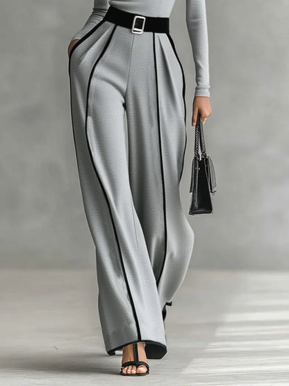 Idame | Women's High-Neck Wide-Leg Casual Set
