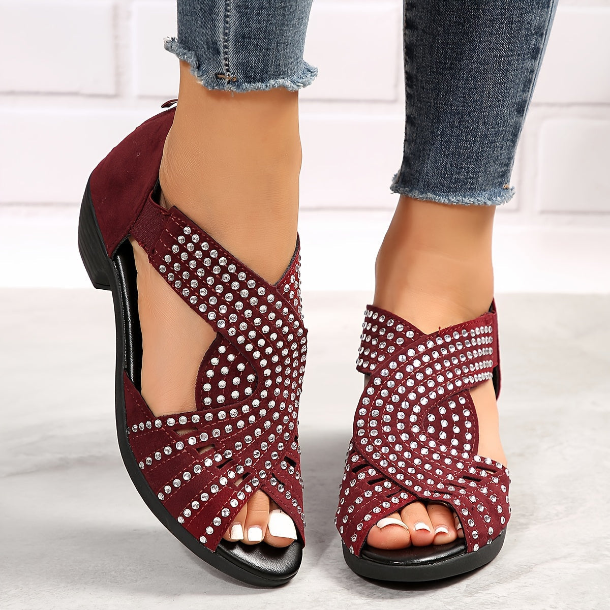 Sorcha | Women's Sequin Casual Adjustable Sandals