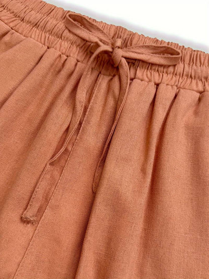 Darlena | Women's Beach Relaxed Drawstring Trousers