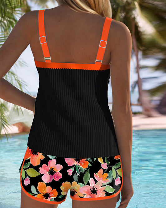 Pina | Women's Tummy-Control Lace Casual Tankini