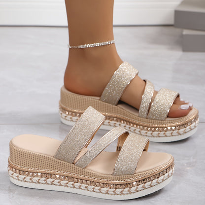 Jana | Women's Sequin Summer Sandals