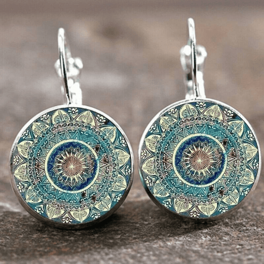 Wandita | Women's Retro Rounded Mandala Earrings
