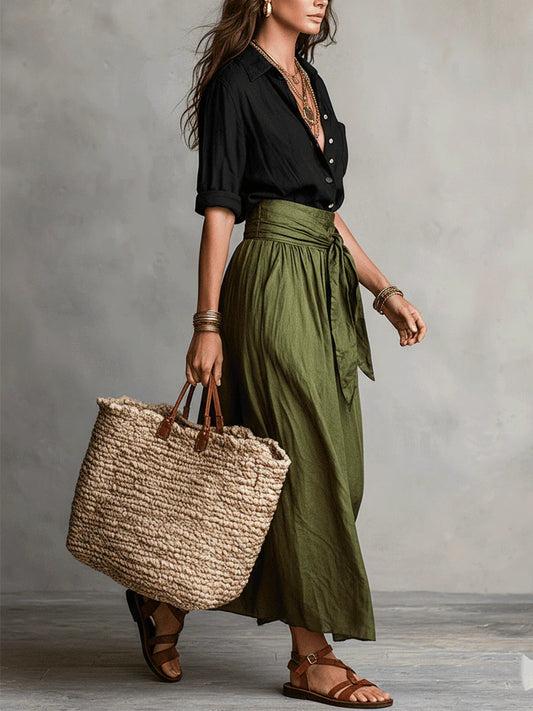 Chrysoprase | Women's V-Neck Summer Two Set
