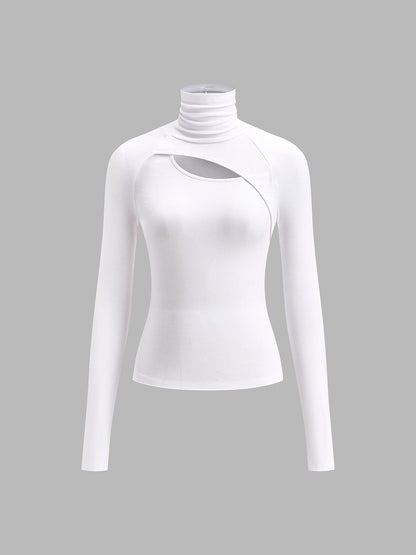 Velandra | Women's Lace Cut-Out High-Neck Party Top