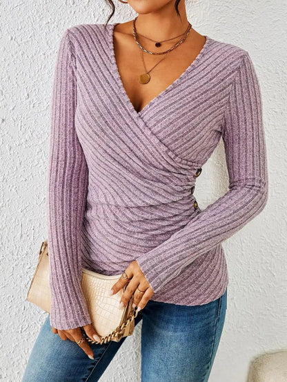 Palara | Women's V-Neck Casual Tummy Top