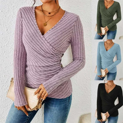 Palara | Women's V-Neck Casual Tummy Top