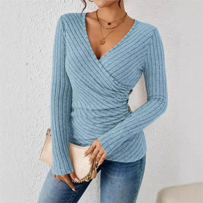 Palara | Women's V-Neck Casual Tummy Top