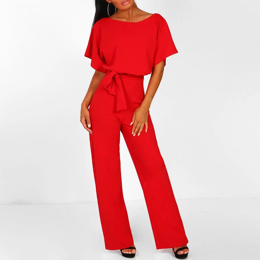 Spessartite | Women's Wide-Leg Stylish Relaxed Jumpsuit