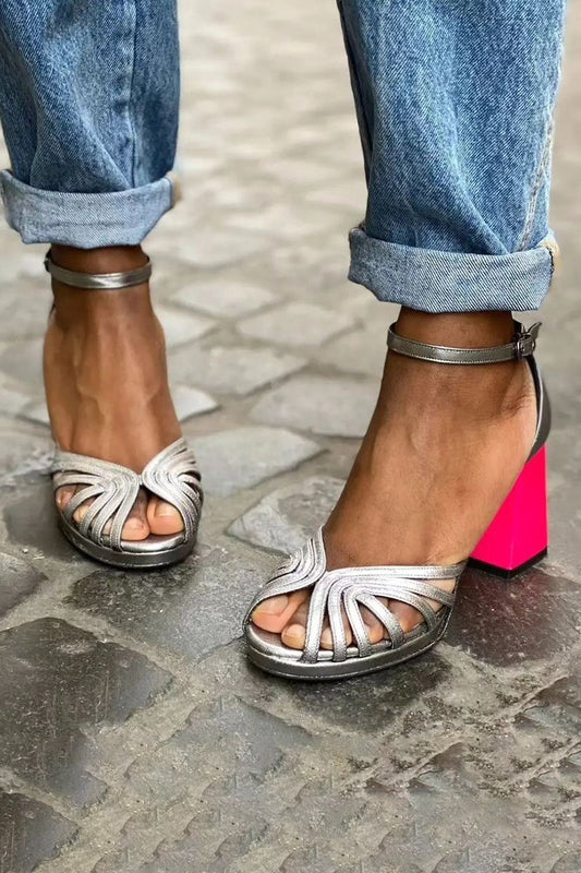 Pernille | Women's Summer Colorful Shiny Heels