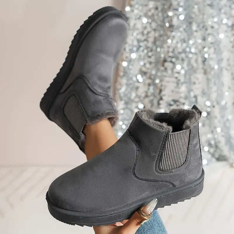 Eldora | Women's Lace Workwear Solid Boots