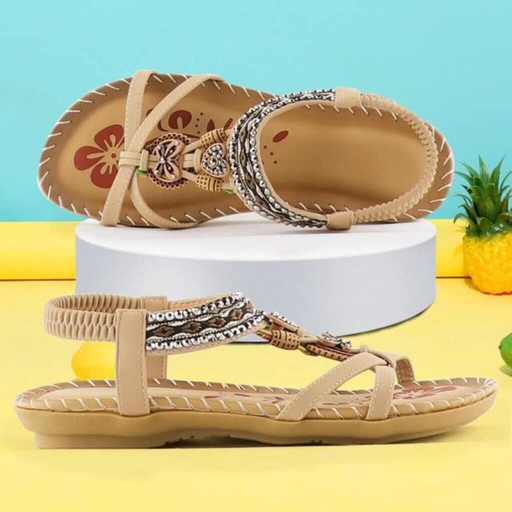 Gytha | Women's Strappy Open-Toe Comfortable Sandals