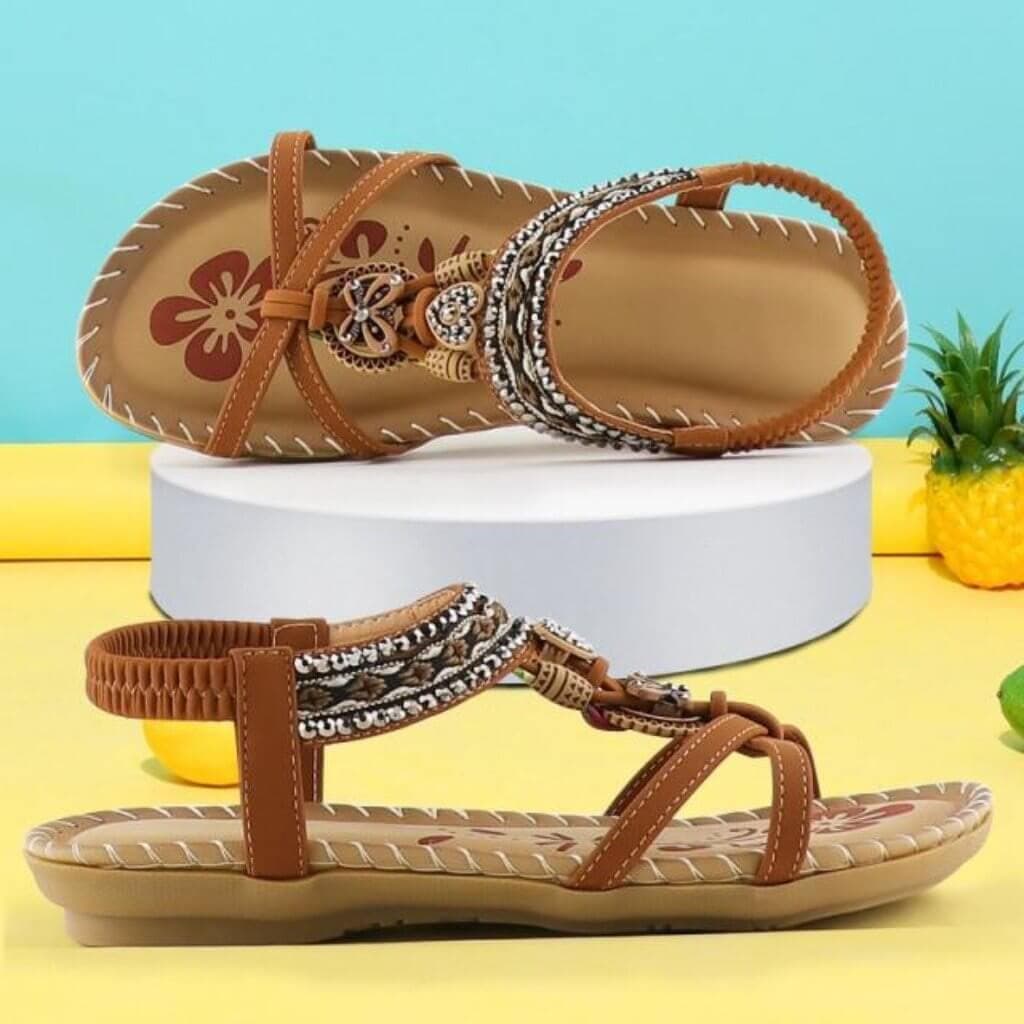 Gytha | Women's Strappy Open-Toe Comfortable Sandals