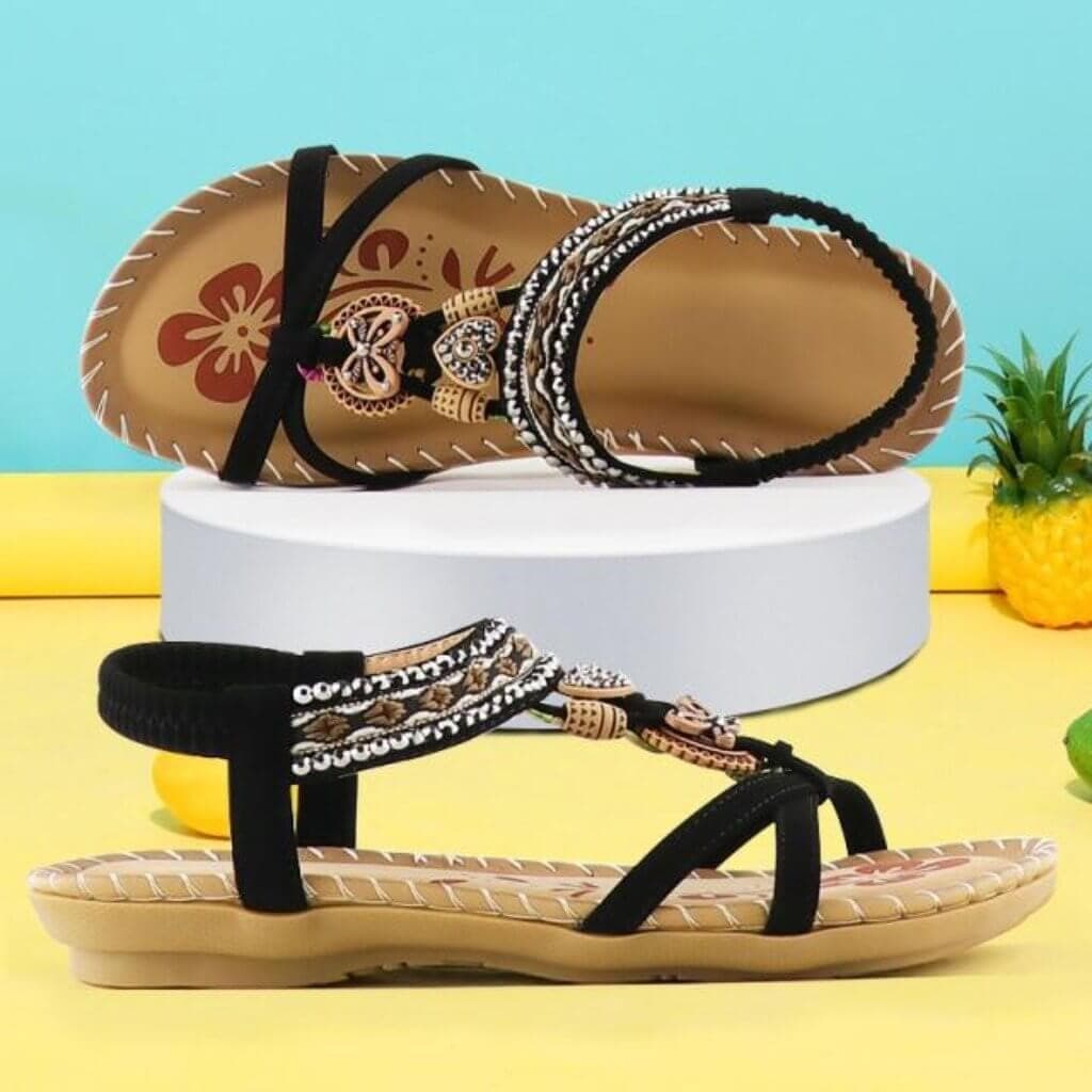 Gytha | Women's Strappy Open-Toe Comfortable Sandals