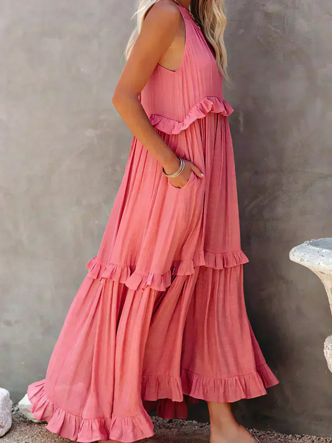 Donatella | Women's Ruffle Casual Refined Dress