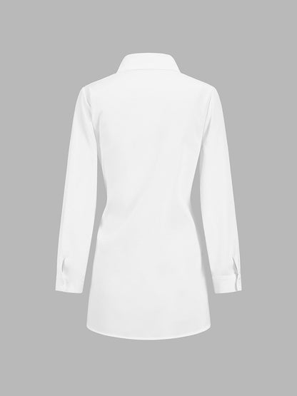 Palandra | Women's Oversized Wide-Leg Workwear Blouse