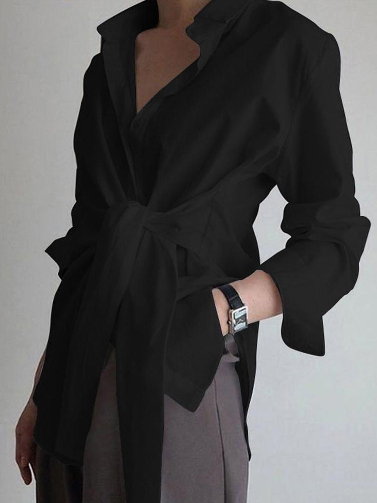 Palandra | Women's Oversized Wide-Leg Workwear Blouse