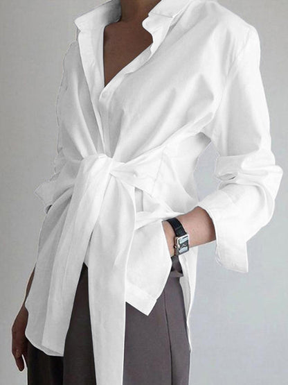 Palandra | Women's Oversized Wide-Leg Workwear Blouse