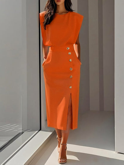 Dorothee | Women's Midi Effortless Charm Dress