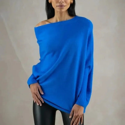 Zelanka | Women's Oversized Off-Shoulder Off Jumper