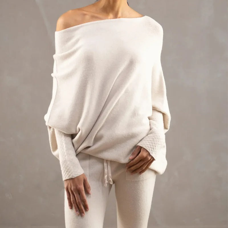 Zelanka | Women's Oversized Off-Shoulder Off Jumper