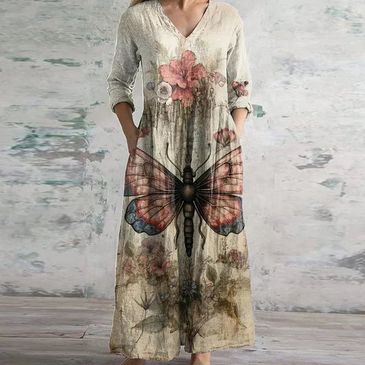 Berta | Women's Maxi Floral Lace Summer Dress