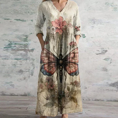 Berta | Women's Maxi Floral Lace Summer Dress