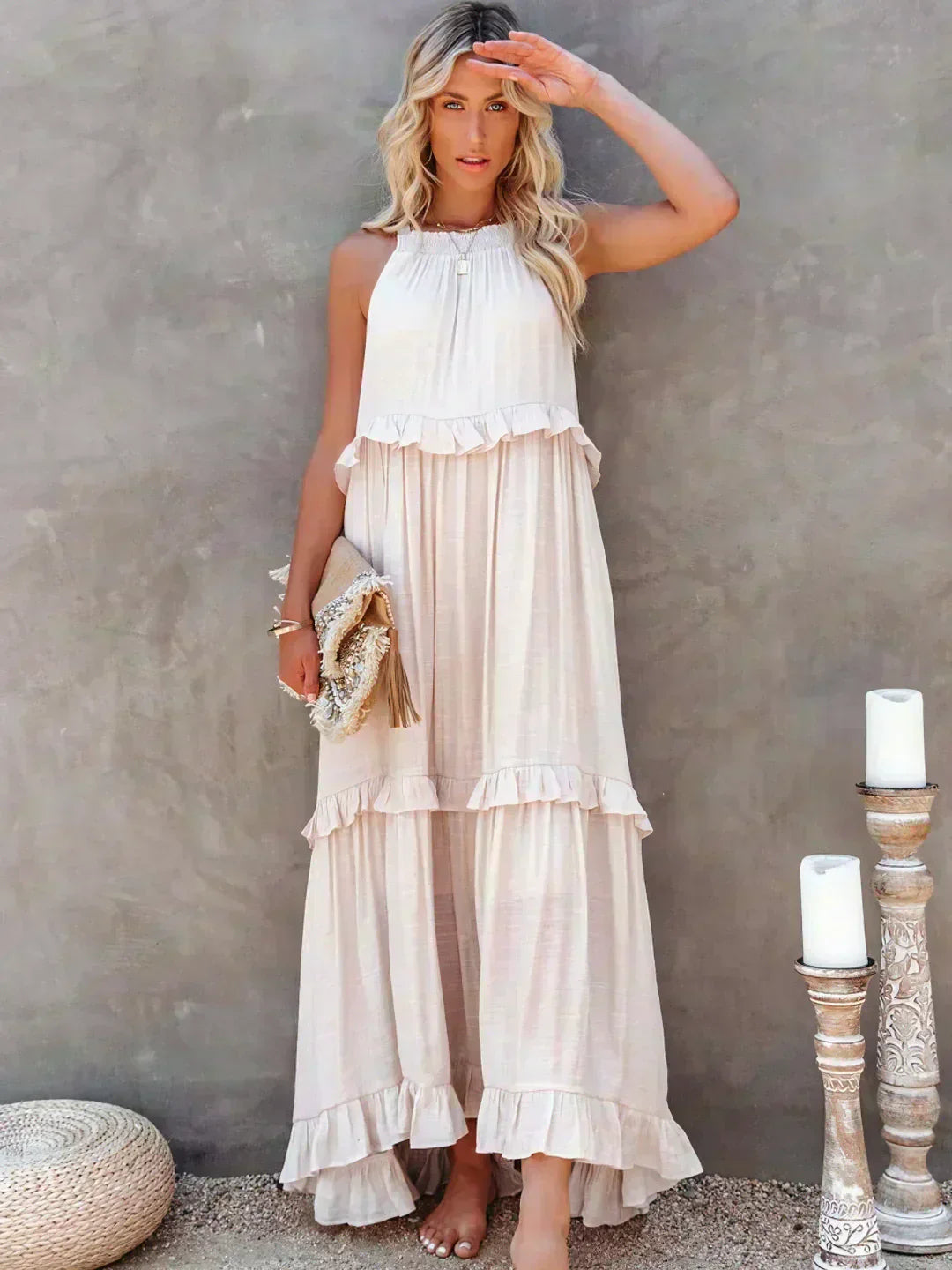Donatella | Women's Ruffle Casual Refined Dress