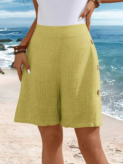Zelmira | Women's Beach Comfortable Buttons Shorts