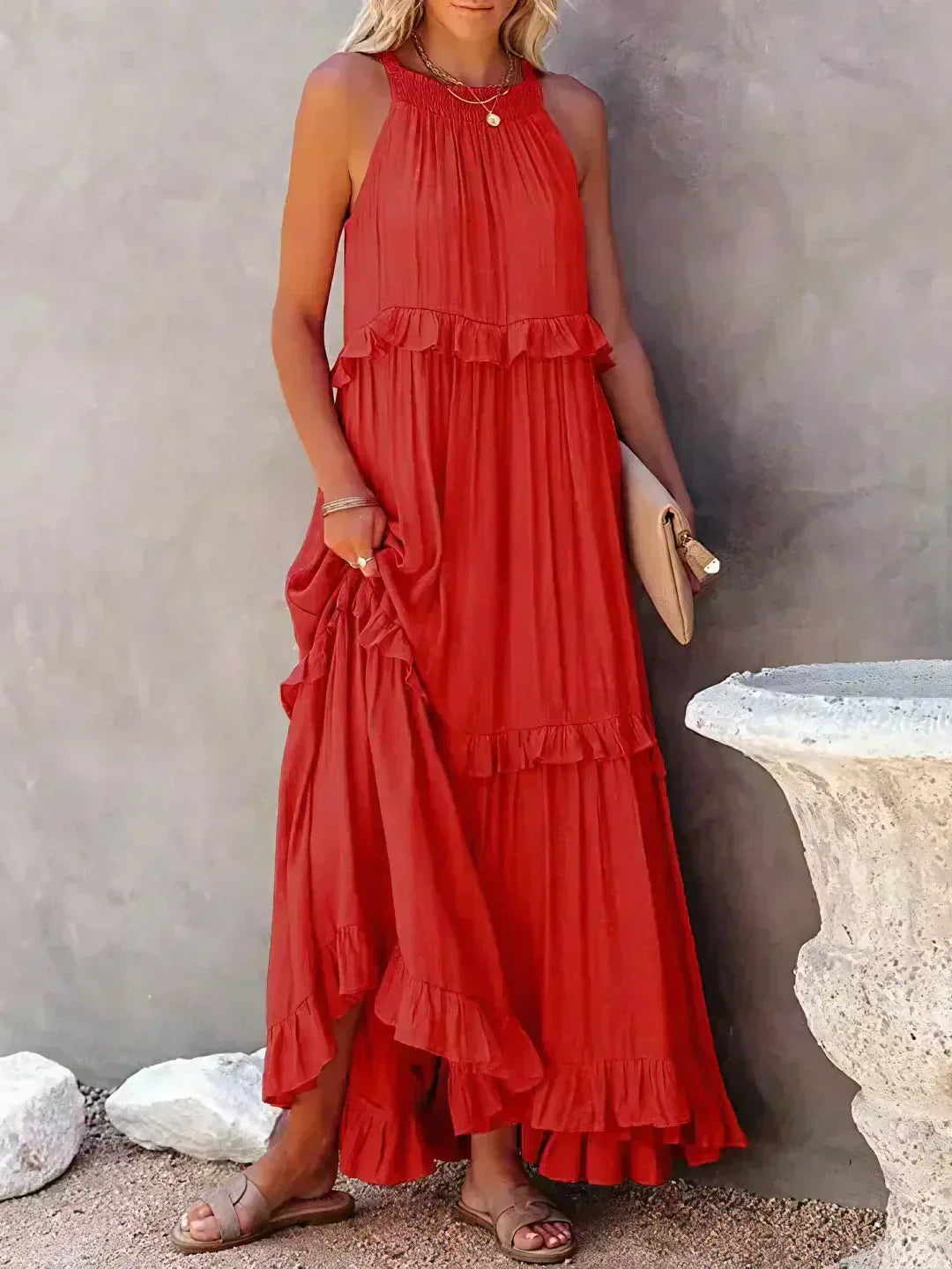 Donatella | Women's Ruffle Casual Refined Dress