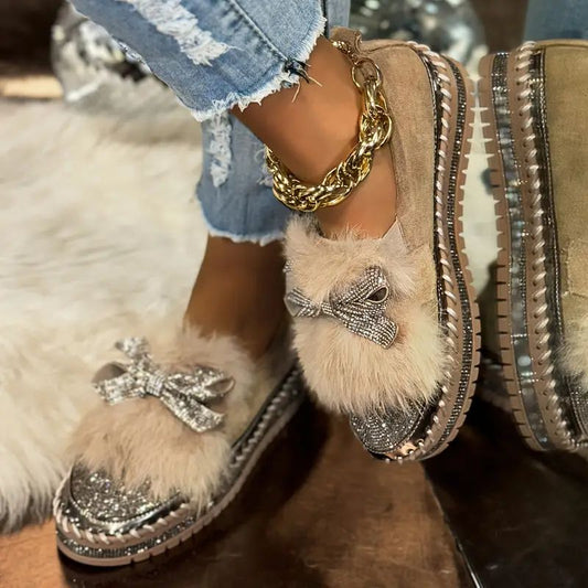 Eleonora | Women's Sequin Casual Crystal Loafers
