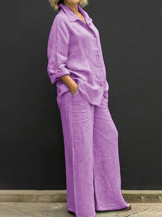 Epidote | Women's Oversized Wide-Leg Piece Trousers