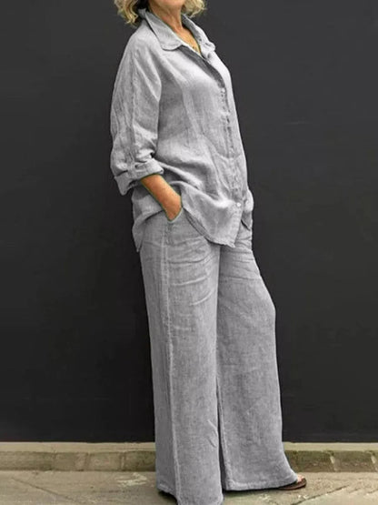 Epidote | Women's Oversized Wide-Leg Piece Trousers