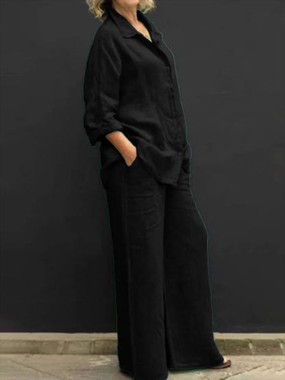 Epidote | Women's Oversized Wide-Leg Piece Trousers