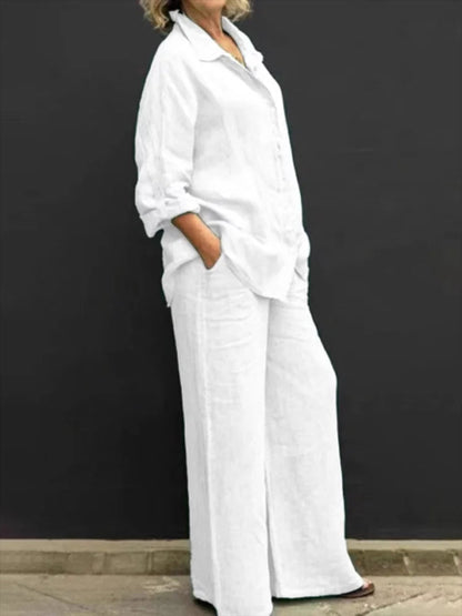 Epidote | Women's Oversized Wide-Leg Piece Trousers