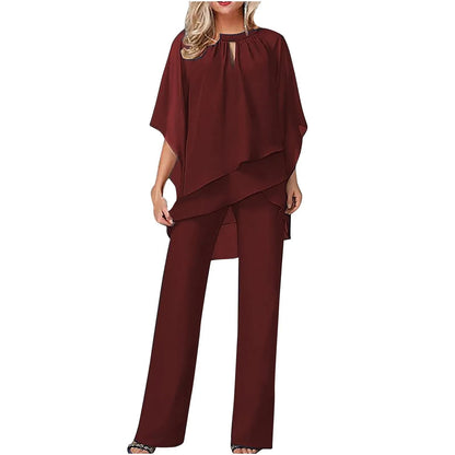 Pietersite | Women's Lace Chiffon Wide-Leg Wedding Top