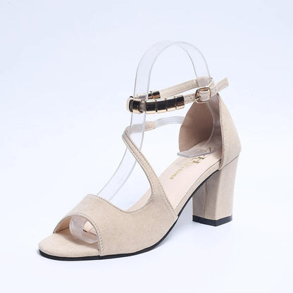 Ylva | Women's Lace Summer Block Sandals