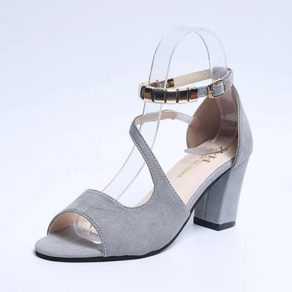 Ylva | Women's Lace Summer Block Sandals
