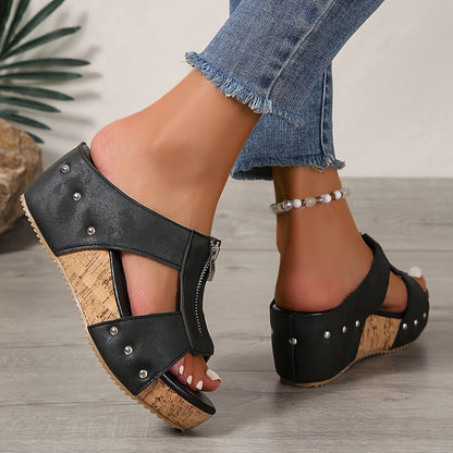 Adeliza | Women's Summer Platform Slip-On Sandals