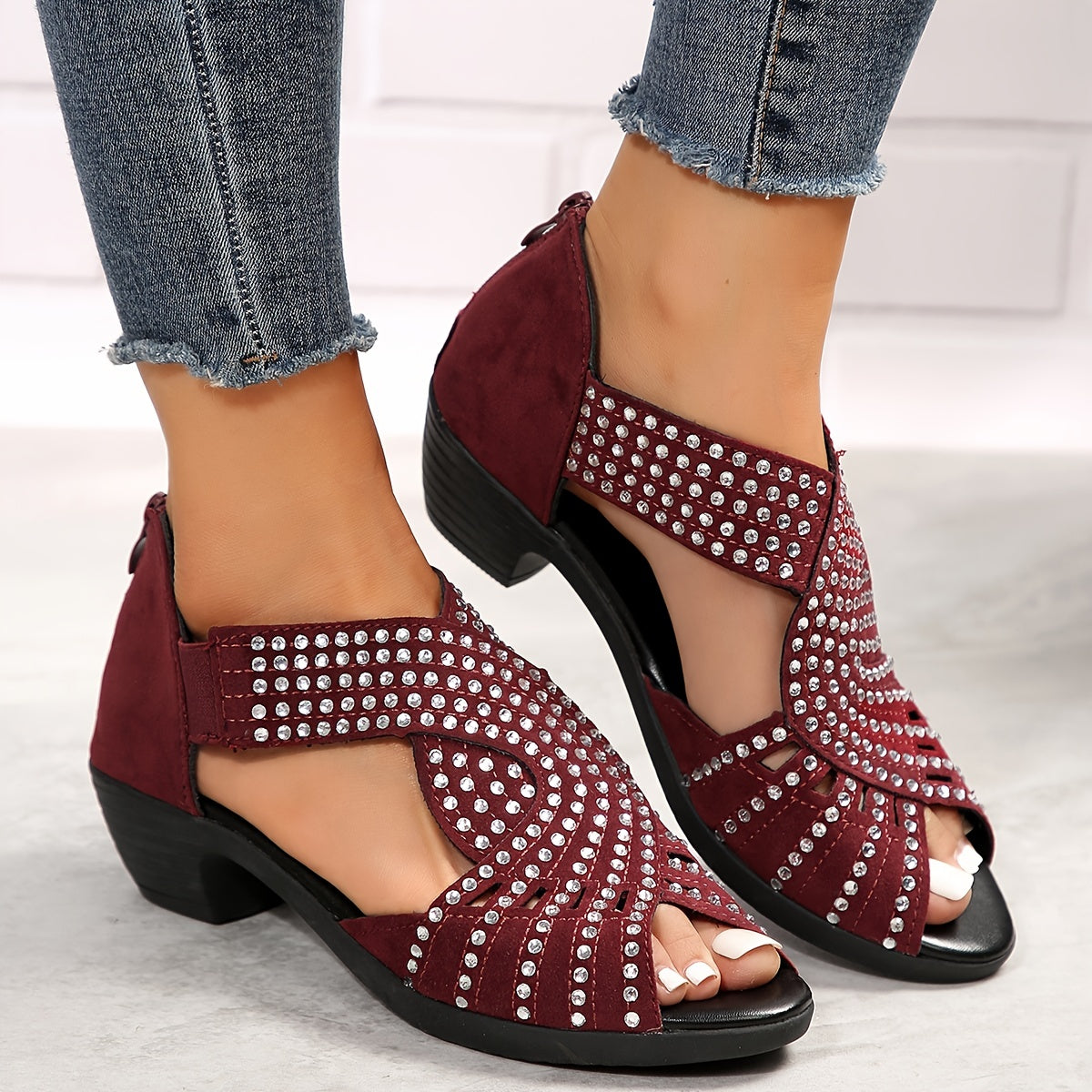 Sorcha | Women's Sequin Casual Adjustable Sandals