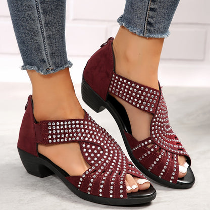 Sorcha | Women's Sequin Casual Adjustable Sandals