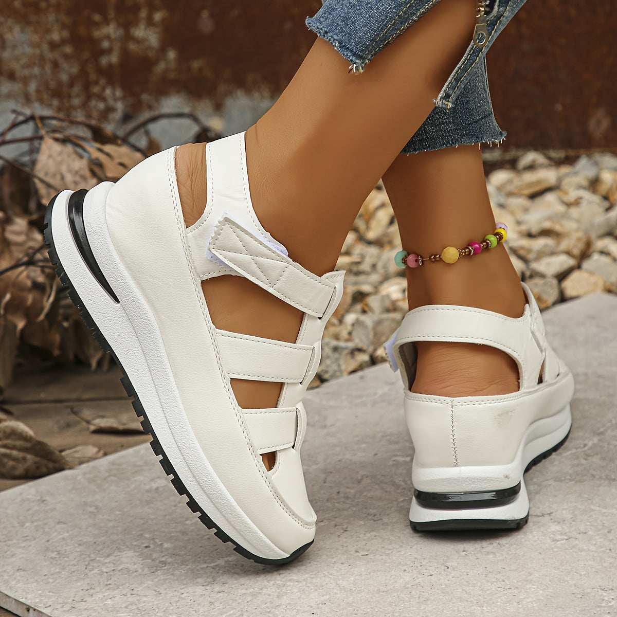 Buddug | Women's Casual Platform Adjustable Sandals