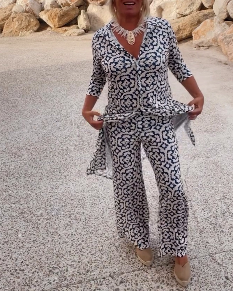Howlite | Women's Summer Printed Two Trousers