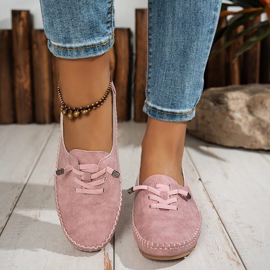 Olga | Women's Lace Casual Lace-Up Loafers