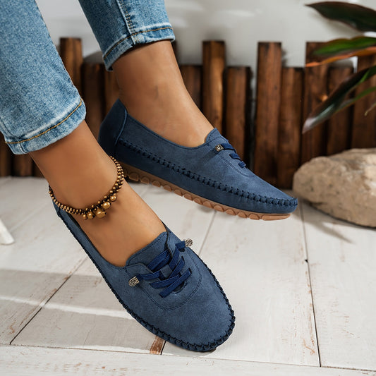 Olga | Women's Lace Casual Lace-Up Loafers