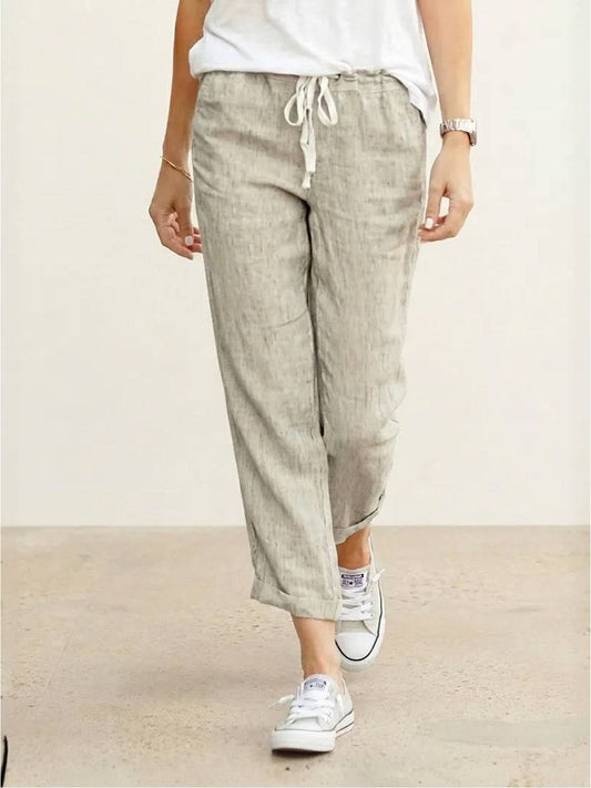 Zenobia | Women's Oversized Drawstring Relaxed Trousers