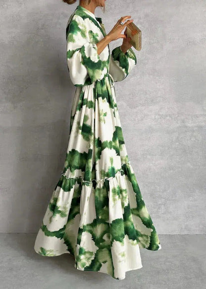 Doriane | Women's Maxi Ruffle Boho V-Neck Dress
