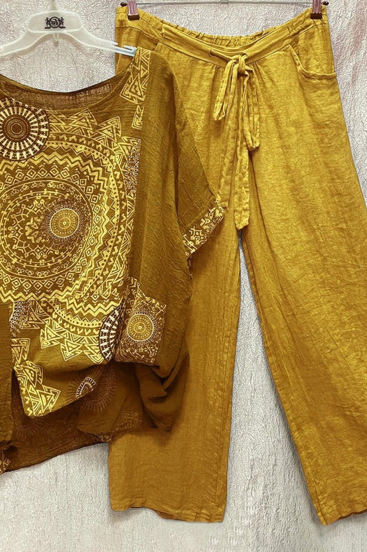 Moonstone | Women's Boho Oversized Wide-Leg Beach Set