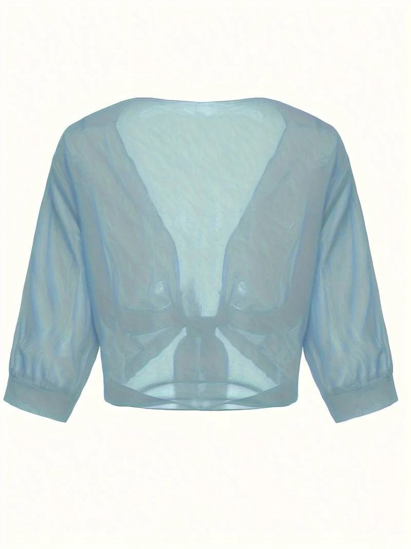 Nalella | Women's Floral Oversized Wide-Leg Beach Top